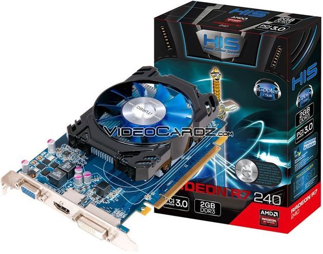 HIS Radeon R7 240 iCooler karta graficzna zdjęcie opakowanie