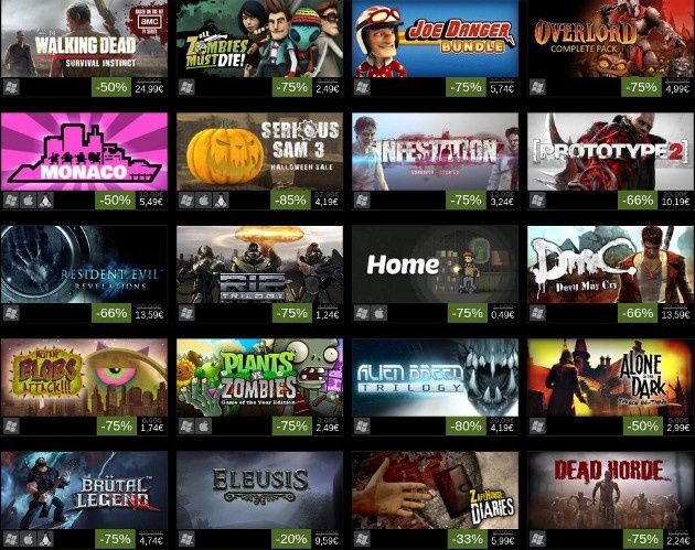 steam halloween sale 2013 gry wyprzedaż valve