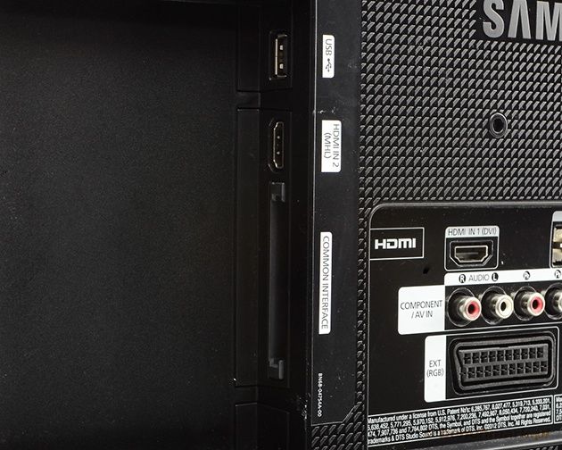 Samsung T27C370EW złącza bok