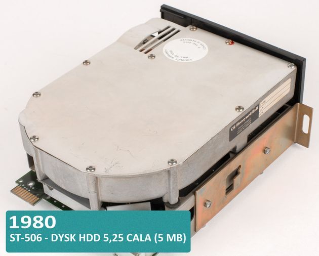 Historia dysków twardych HDD i SSD - Shugart ST-506