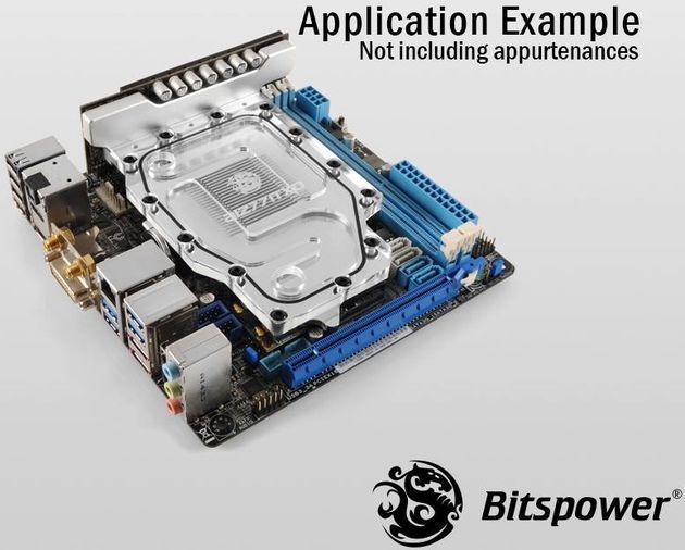 Bitspower AIZ77ITXD blok wodny zdjęcie montaż