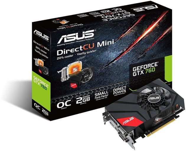 ASUS GeForce GTX 760 DirectCu Mini karta graficzna zdjęcie opakowanie