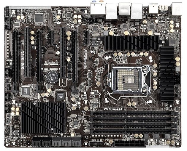 ASRock C216 WS płyta główna zdjęcie