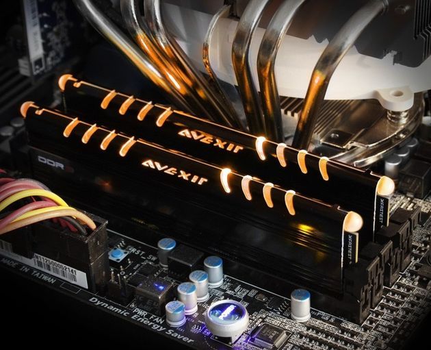 Avexir Core DDR3 3100 Orange zdjęcie platforma podświetlenie