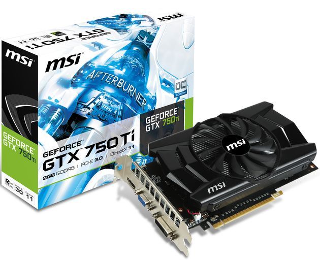MSI GeForce GTX 750 Ti karta graficzna zdjęcie