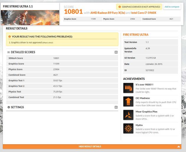 AMD Radeon R9 Fury X - konfiguracja 3-way CrossFireX