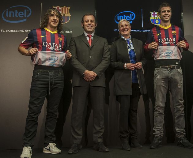 FC Barcelona - koszulki z Intelem