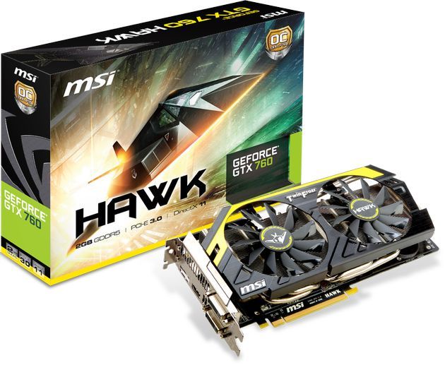 MSI GeForce GTX 760 HAWK karta graficzna zdjęcie opakowanie