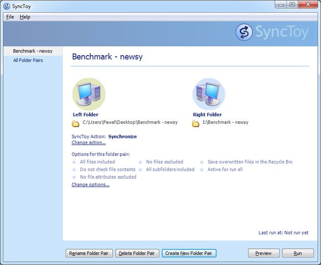 Microsoft SyncToy 2.1 aplikacja