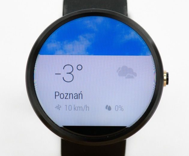 Motorola Moto 360 - wyświetlacz