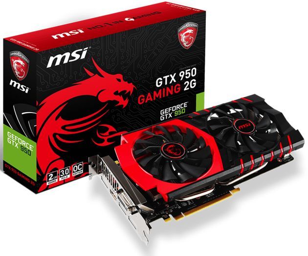 MSI GeForce GTX 950 Gaming 2G karta graficzna