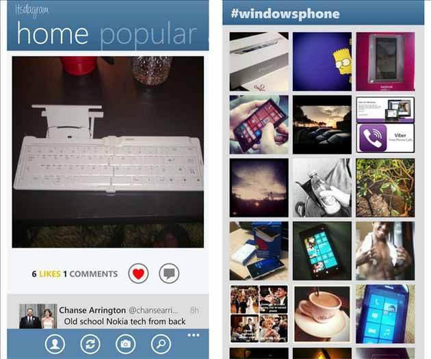 Itsdagram WP8 aplikacja