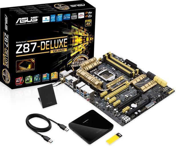 ASUS Z87-Deluxe/Quad płyta główna zdjęcie opakowanie wyposażenie
