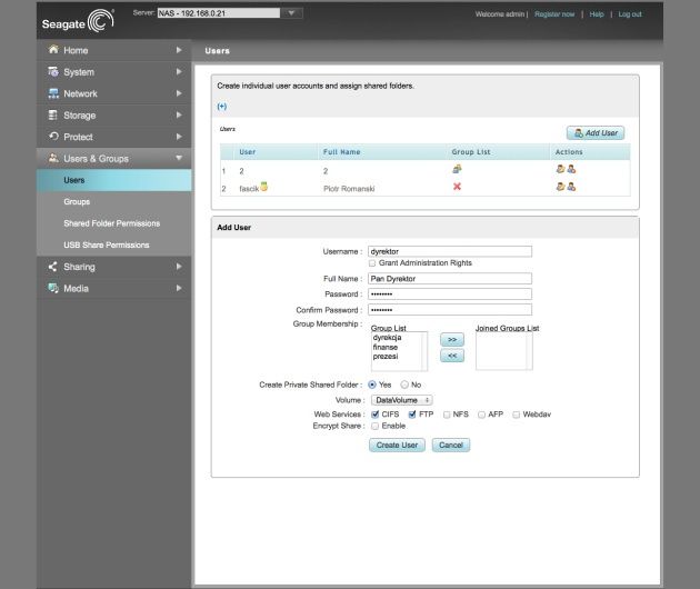 Seagate NAS Backup