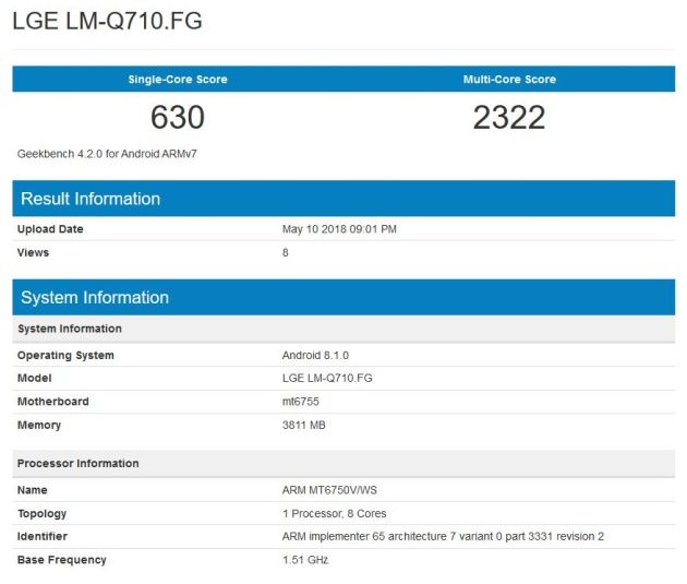 LG Q7 specyfikacja