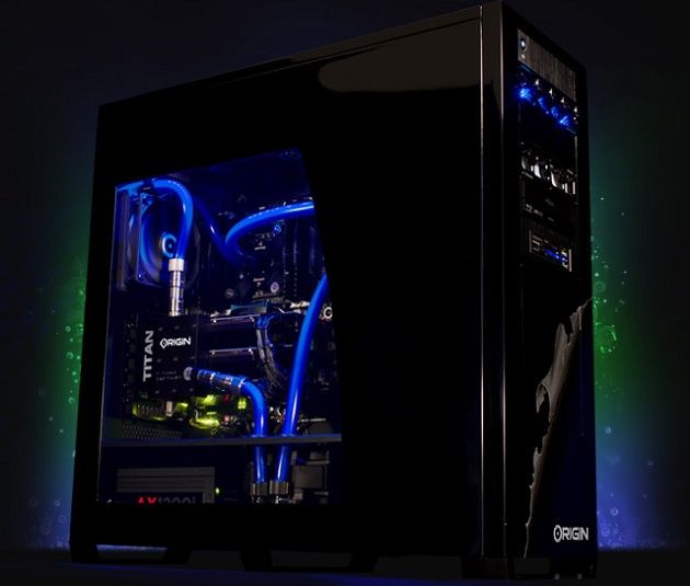 Origin PC komputer GeForce GTX Titan blok wodny zdjęcie