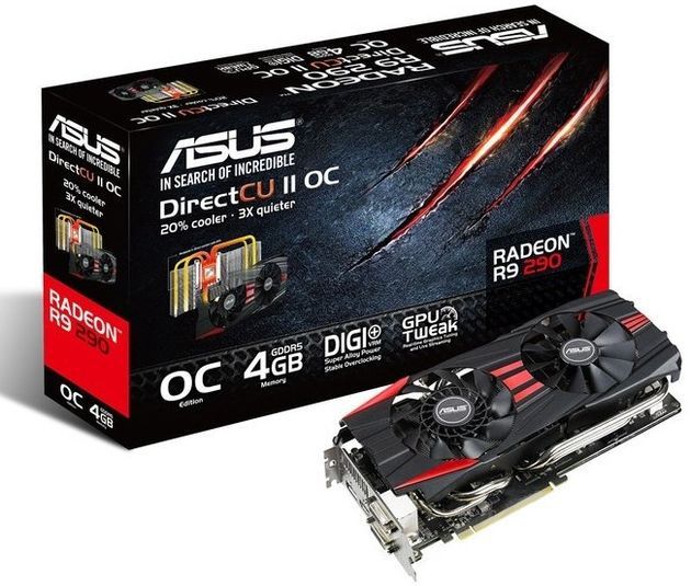 ASUS Radeon R9 290 DirectCU II karta graficzna opakowanie zdjęcie
