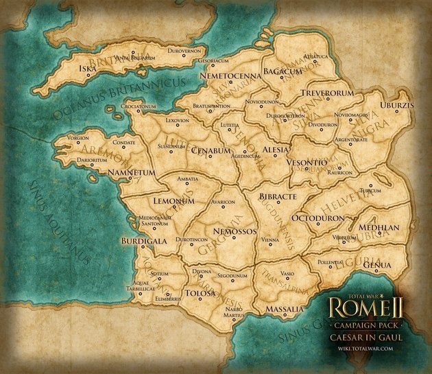 Total War: Rome II Cezar w Galii dodatek mapa