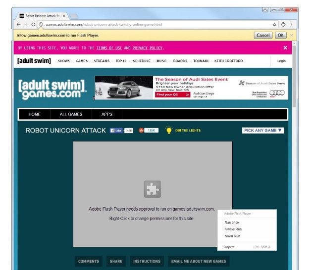 Google Chrome Flash