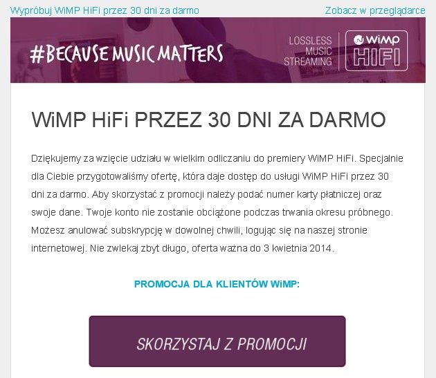 Wimp Hifi test