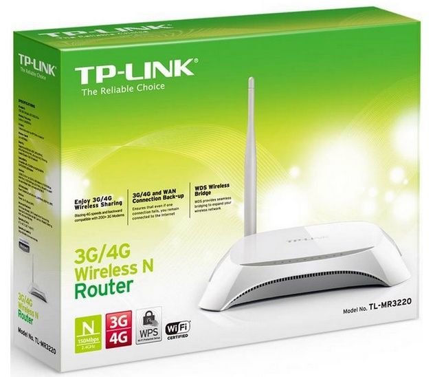 TP-Link TL-MR3220 router 3G/4G