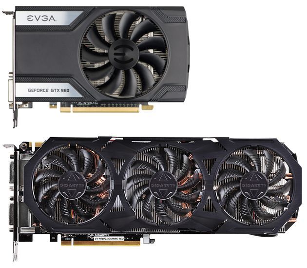 EVGA GeForce GTX 960 SC i Gigabyte GeForce GTX 960 G1 Gaming - porównanie kart grafinczych