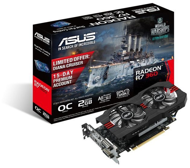 ASUS Radeon R7 360 OC karta graficzna