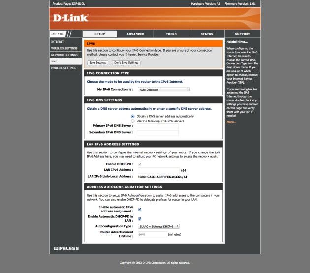 D-Link DIR-810L admin