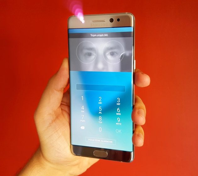 Samsung Galaxy Note 7 - skaner tęczówki oka