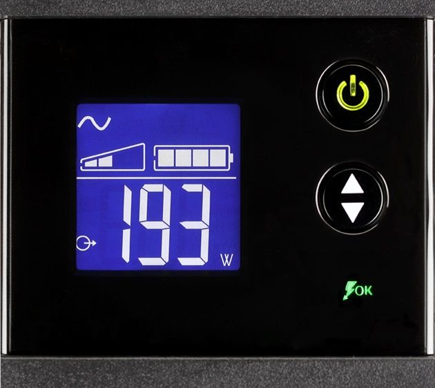 Eaton Ellipse Pro 1200 wyświetlacz