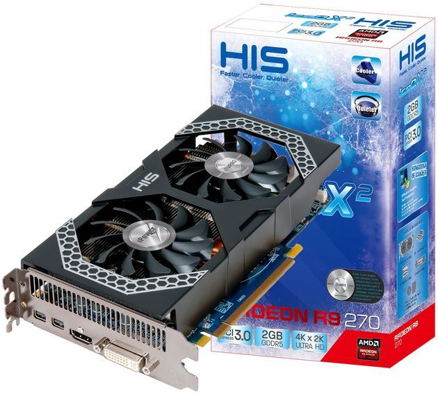 HIS Radeon R9 270 iPower IceQ X² karta graficzna zdjęcie opakowanie