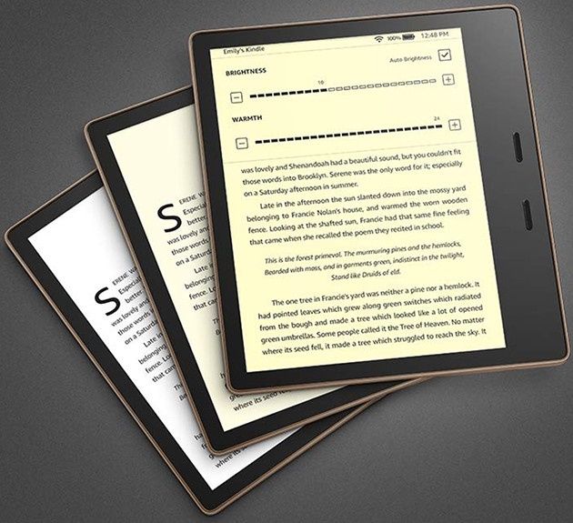 Kindle Oasis barwa