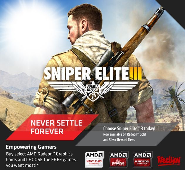 Sniper Slite 3: Afrika w promocji AMD Never Settle Forever