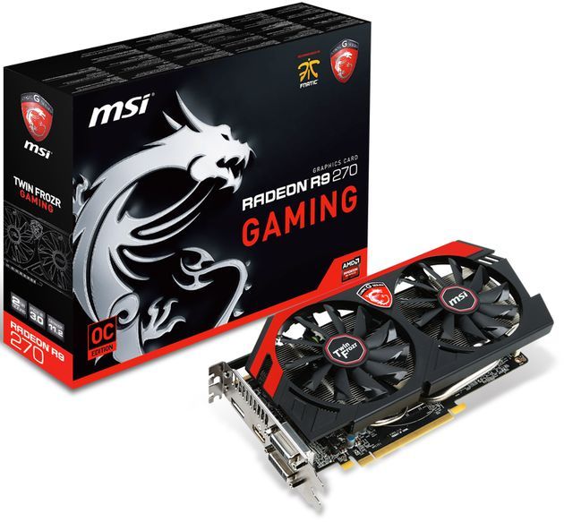 MSI Radeon R9 270 Gaming karta graficzna zdjęcie opakowanie