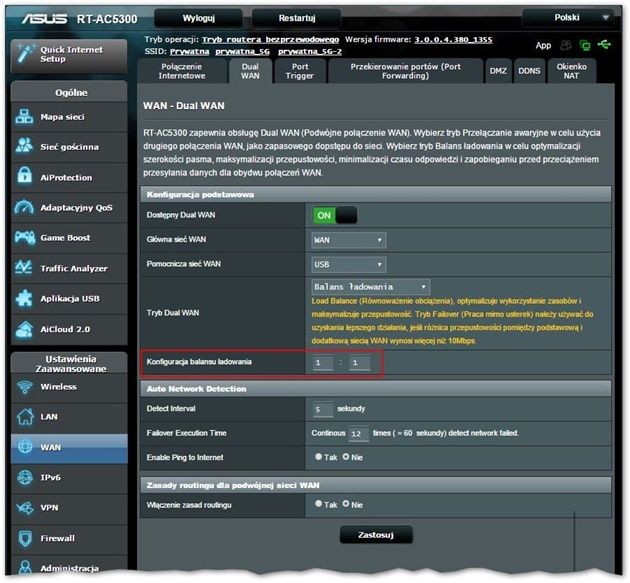 Konfiguracja Load Balancing
