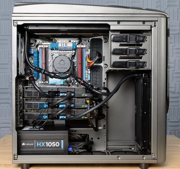 Asetek chłodzenie wodne 3X GPU i CPU