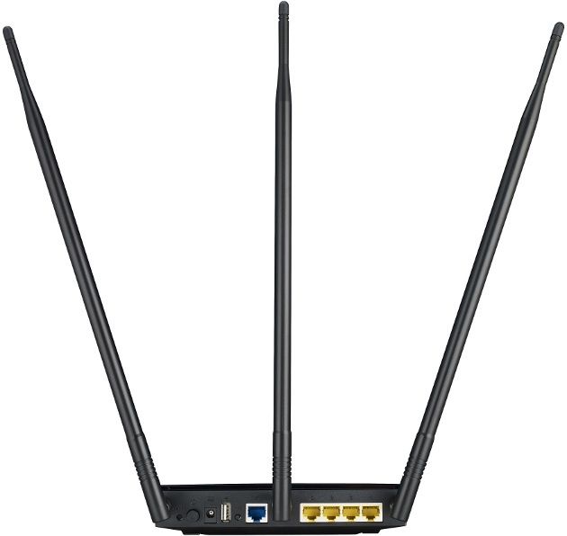 asus rt-n14uhp router wygląd tył złącza