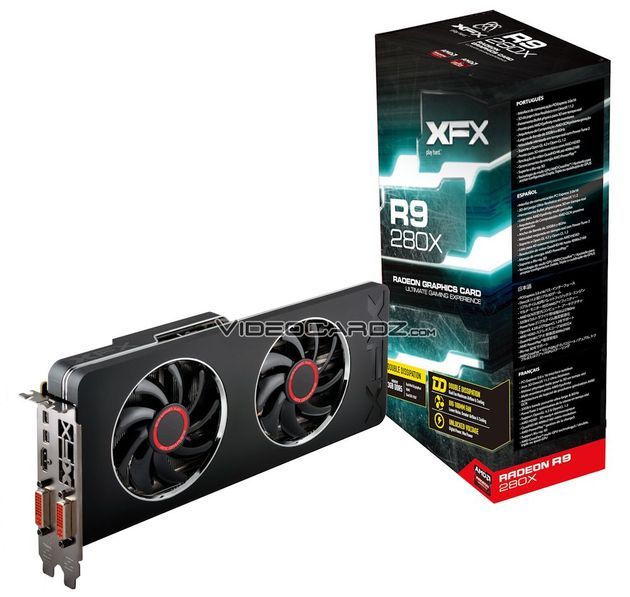 XFX Radeon R9 280X Double Dissipation karta graficzna zdjęcie opakowanie