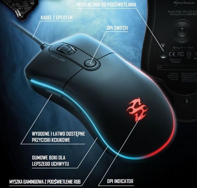 Sharkoon Skiller SGM2 cechy