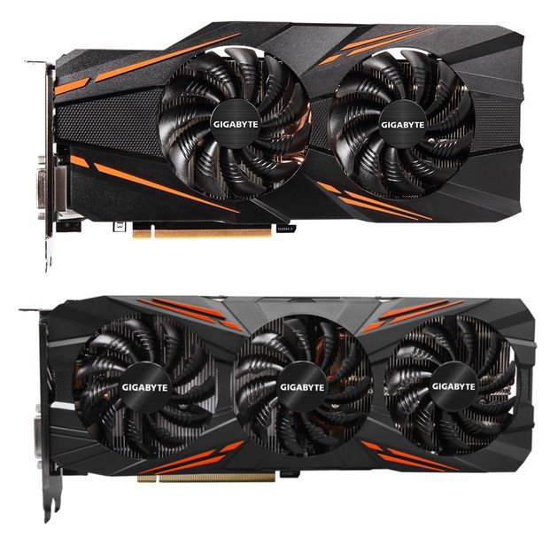 Gigabyte GeForce GTX 1070 WindForce OC i G1 Gaming karty graficzne - porównanie