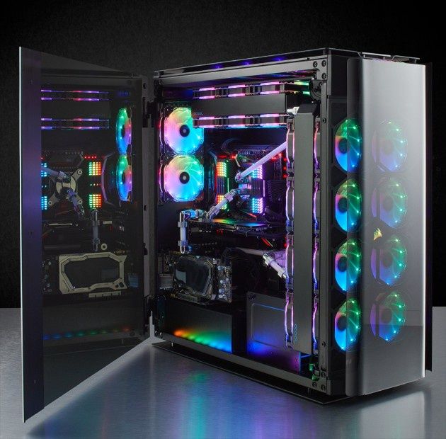 Corsair 1000D obudowa chłodzenie całość