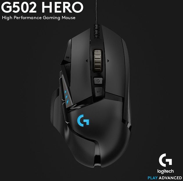 Logitech G502 HERO góra