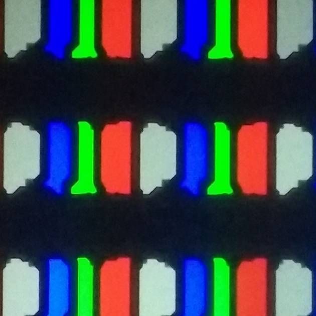 Test  Panasonic 55GZ950 - struktura RGB