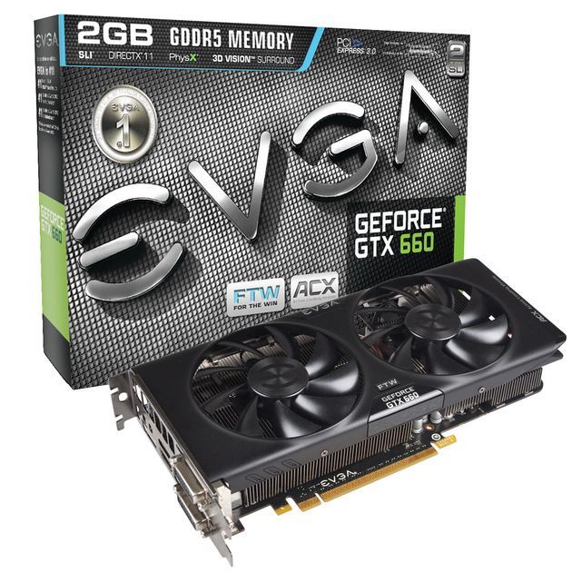 EVGA GeForce GTX 660 FTW ACX karta graficzna zdjęcie opakowanie