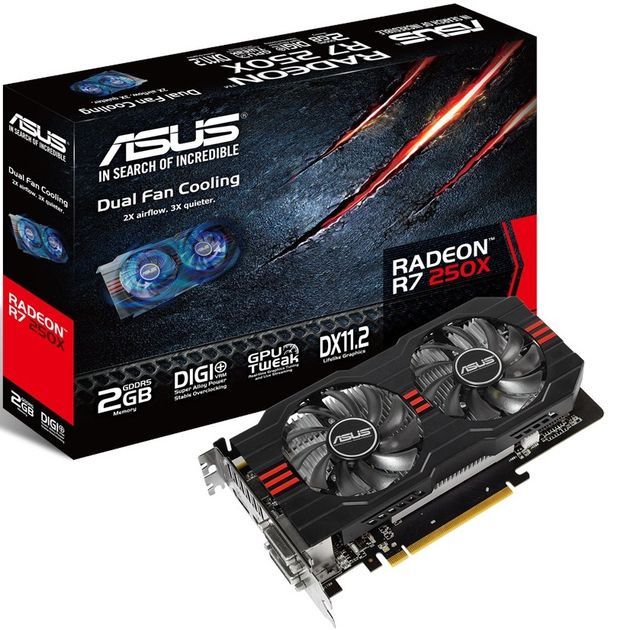 ASUS Radeon R7 250X karta graficzna zdjęcie