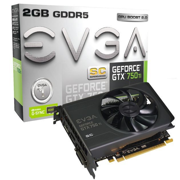 EVGA GeForce GTX 750 Ti SC karta graficzna zdjęcie