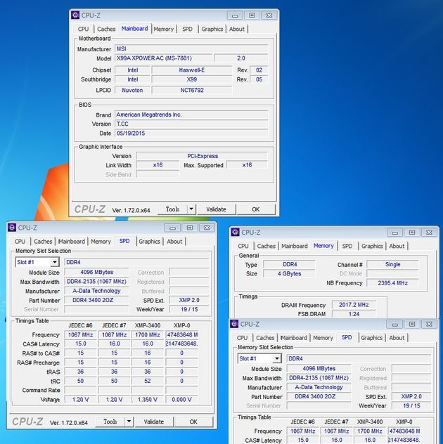 ADATA XPG Z2 pamięci DDR4 RAM - rekord podkręcania na powietrzu 4032 MHz