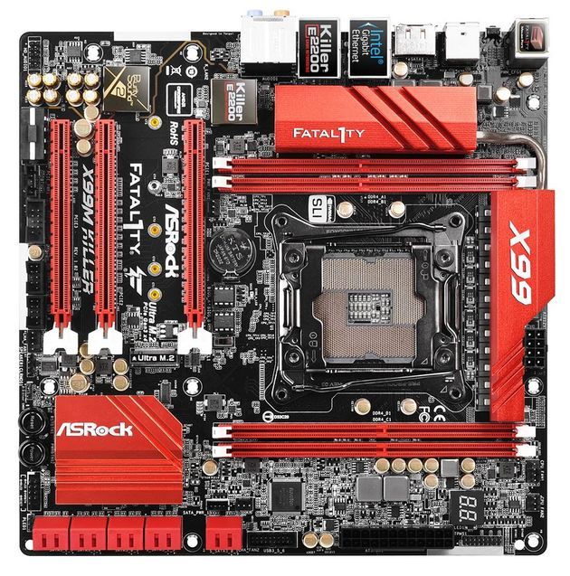 ASRock Fatal1ty X99M Killer płyta główna widok z góry