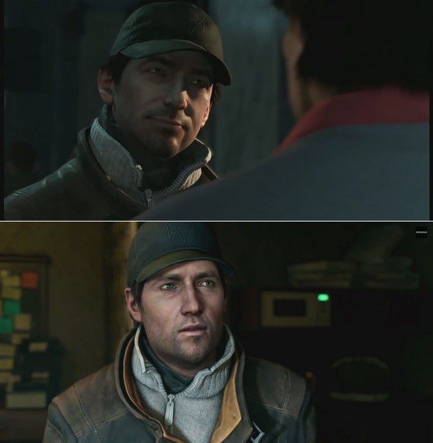 Watch Dogs porównanie twarze