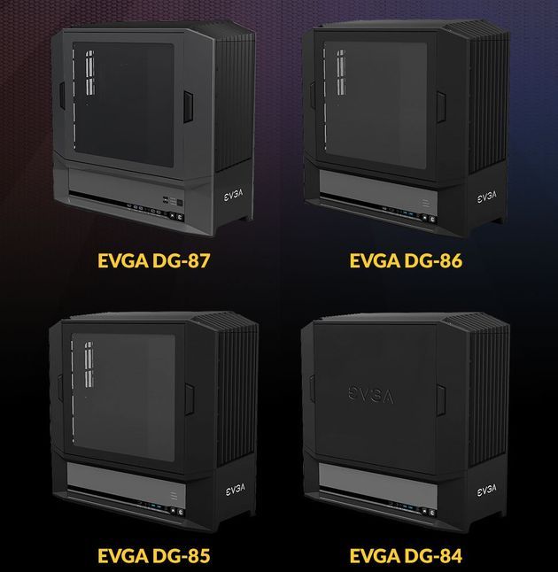 EVGA DG-8 obudowa - porównanie modeli
